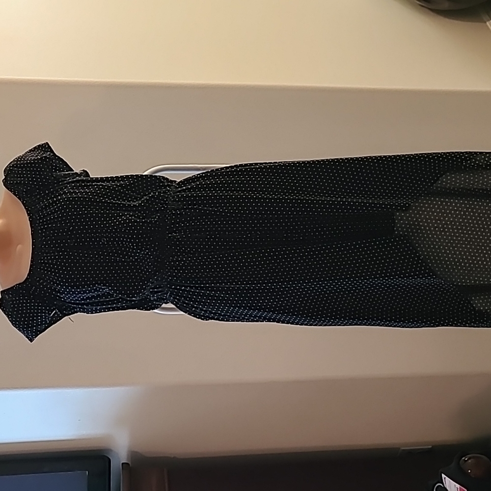 Justify black polka dot Dress size medium - Picture 3 of 7